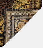 Versace Wild Barocco silk twill scarf