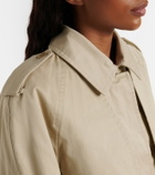 The Row Tavoris belted cotton gabardine jacket