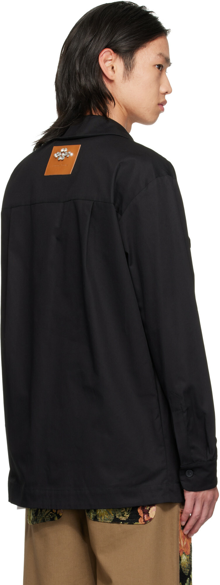 Simone Rocha Black Military Overshirt