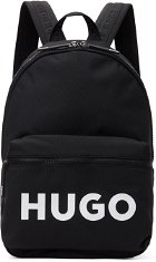 Hugo Black Ethon 2.0 Logo Backpack
