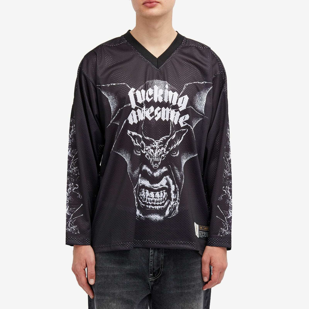 Fucking Awesome Men's Nightmare Hockey Jersey in Black Fucking Awesome