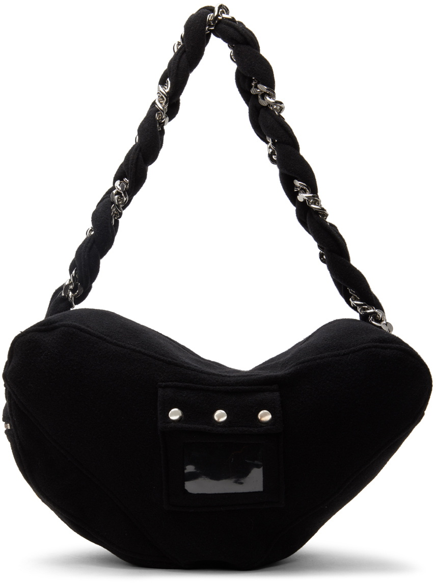 Chopova Lowena Black Fleece Messenger Bag Chopova Lowena