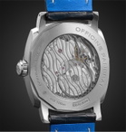 Panerai - Radiomir Mediterraneo Automatic 44mm Titanium and Alligator Watch, Ref. No. PAM01078 - Blue