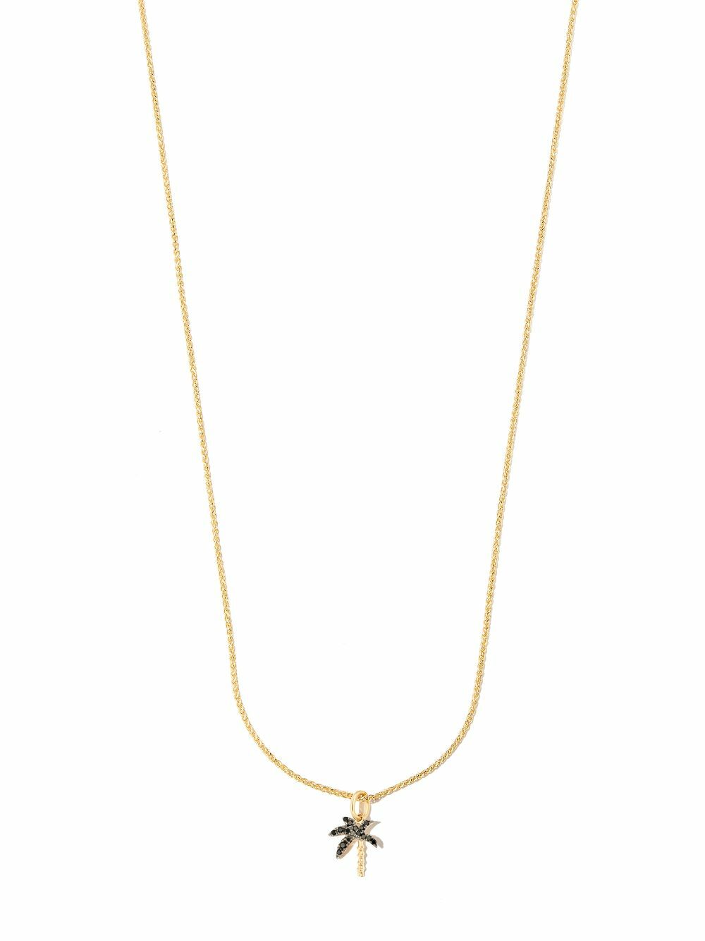 Yvonne Léon 18K Yellow Gold And Diamond Palm Tree Necklace