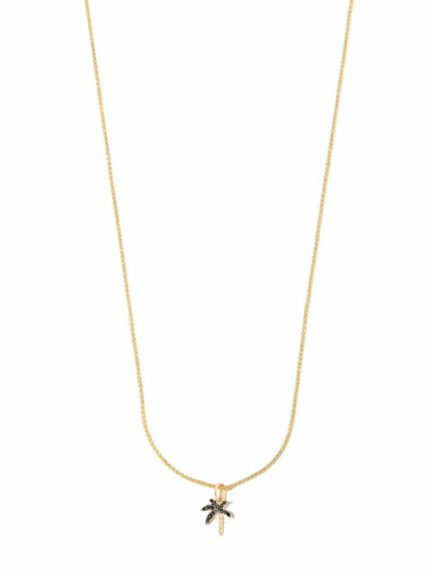 Photo: Yvonne Léon 18K Yellow Gold And Diamond Palm Tree Necklace