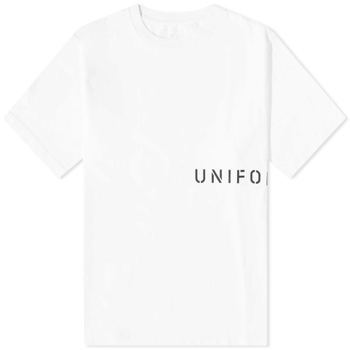Photo: Uniform Experiment Men's Authentic Logo T-Shirt in White