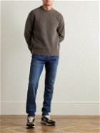 FRAME - Waffle-Knit Wool Sweater - Brown