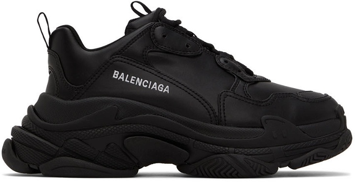 Photo: Balenciaga Black Triple S Low-Top Sneakers