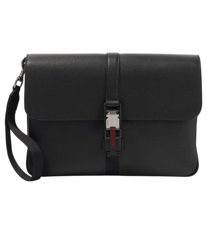 Photo: Gucci Web Stripe Medium leather portfolio