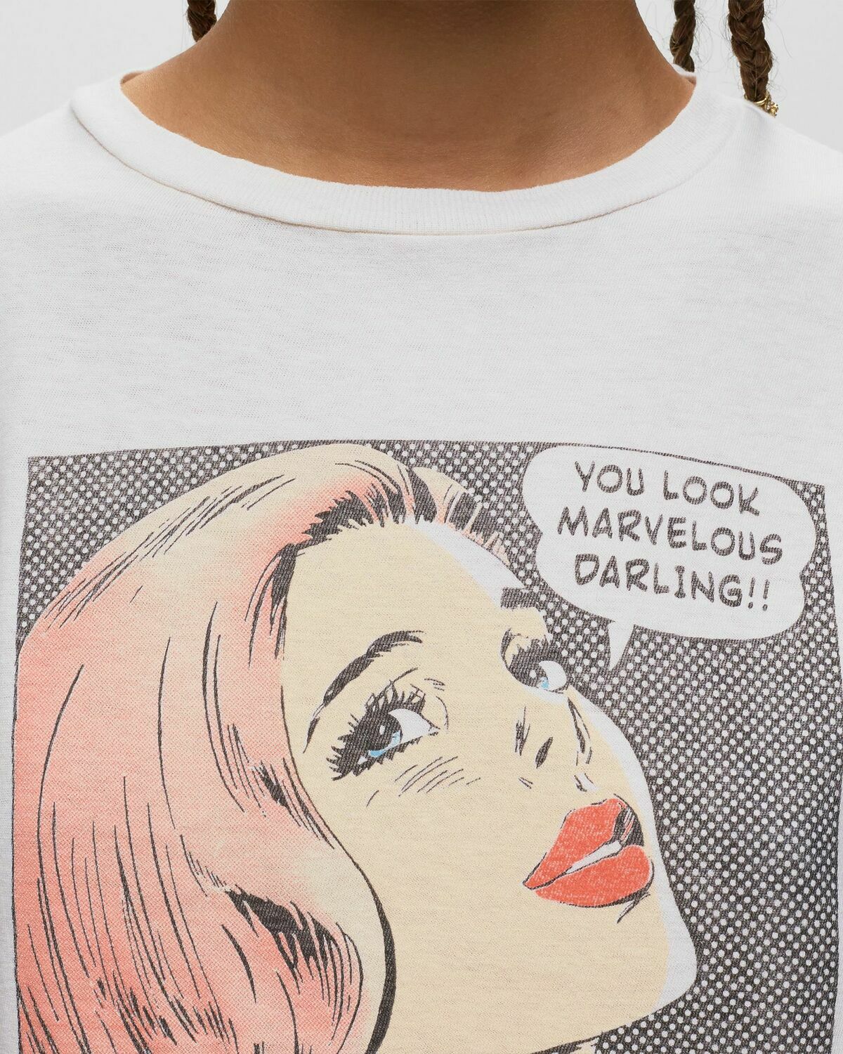 Re/Done Classic Tee Drinks in Vintage White