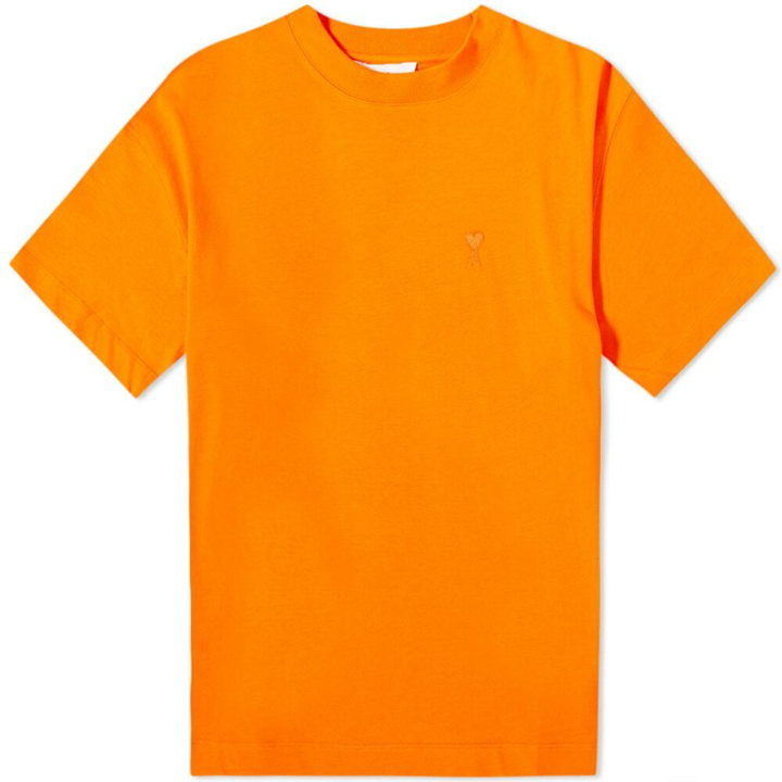 Photo: AMI Men's Tonal Heart T-Shirt in Orange