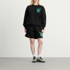 Champion for E by END. Mesh Shorts 'Emerald' in Black