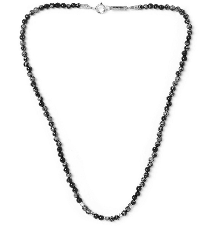 Photo: Isabel Marant - Stone Silver-Tone Necklace - Black