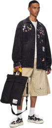 Maison MIHARA YASUHIRO Black Toy Banana Handle Helmet Bag