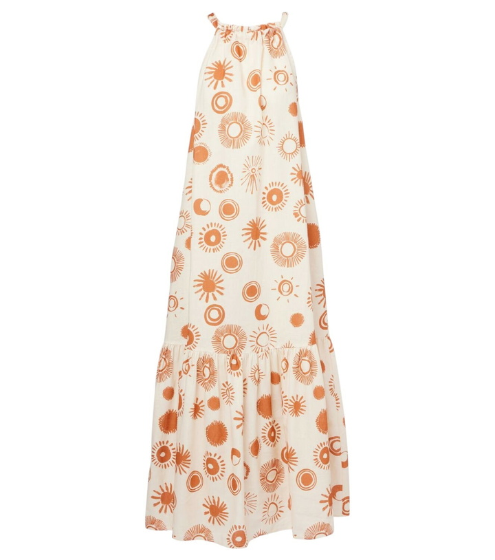 Photo: Asceno Ibiza printed linen and cotton maxi dress