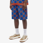 Gucci Men's Jumbo GG Sweat Short in Blue