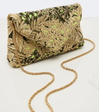 Dries Van Noten Small floral jacquard clutch
