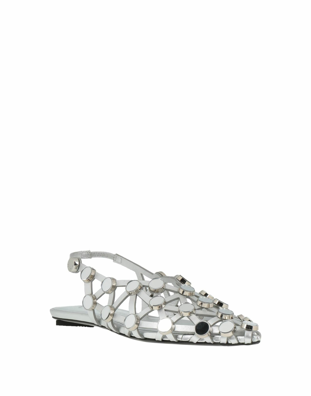 The Attico Womens Ballet flats in Silver
