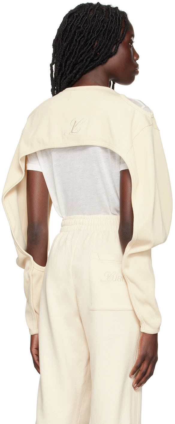 Luar Beige Bolero Long Sleeve T-Shirt