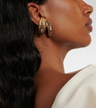 Balenciaga Bloom crystal-embellished earrings