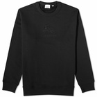 Burberry Men's Tyrall Embroidered Logo Crew Sweat in Black