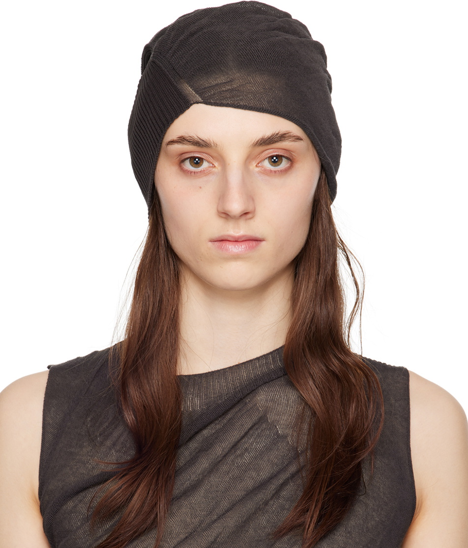 ISSEY MIYAKE Brown Ambiguous Beanie Issey Miyake Men