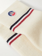 Fusalp - Lodge Logo-Appliquéd Striped Wool-Blend Ski Socks - Neutrals