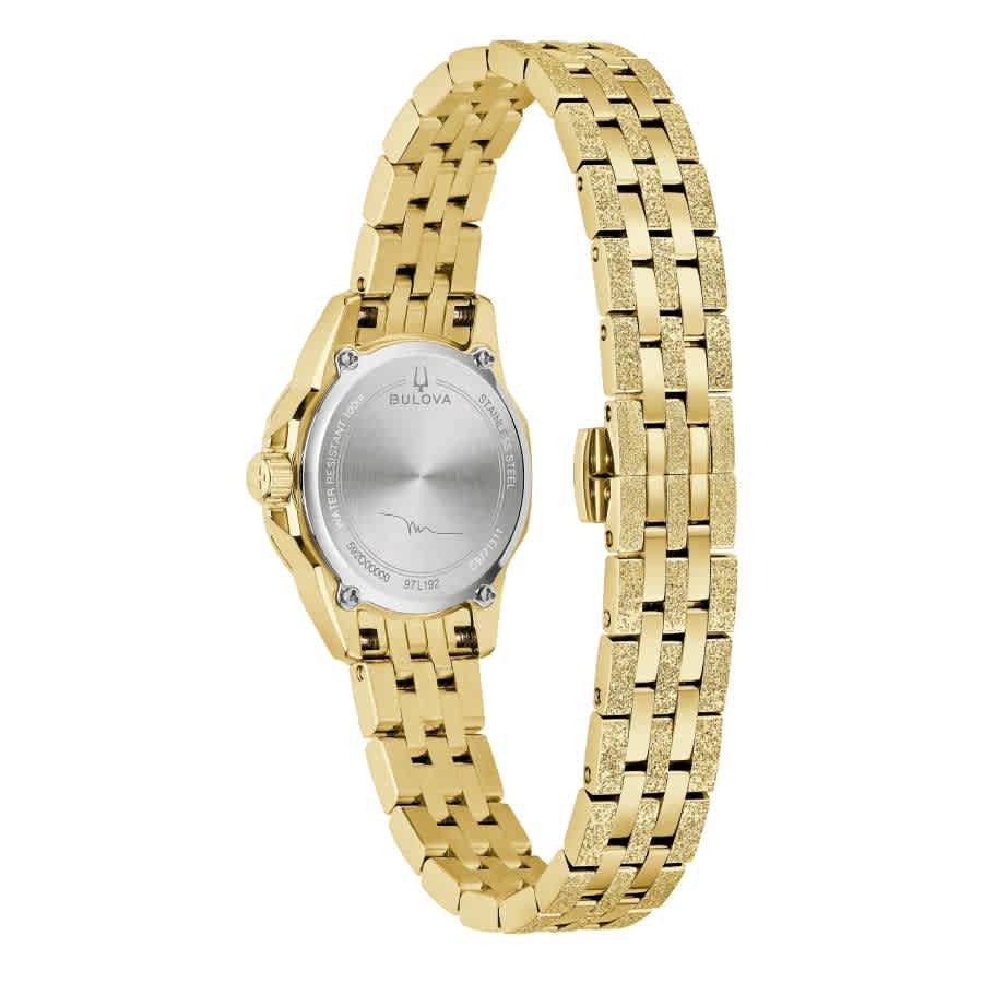 Bulova Marine Star Marc Anthony Quartz Champagne Dial Ladies Watch 97L192