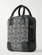Loewe - Amazona 15 Leather-Trimmed Logo-Jacquard Canvas Messenger Bag