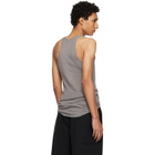 Rick Owens Gray Tower Basic Rib Tank Top