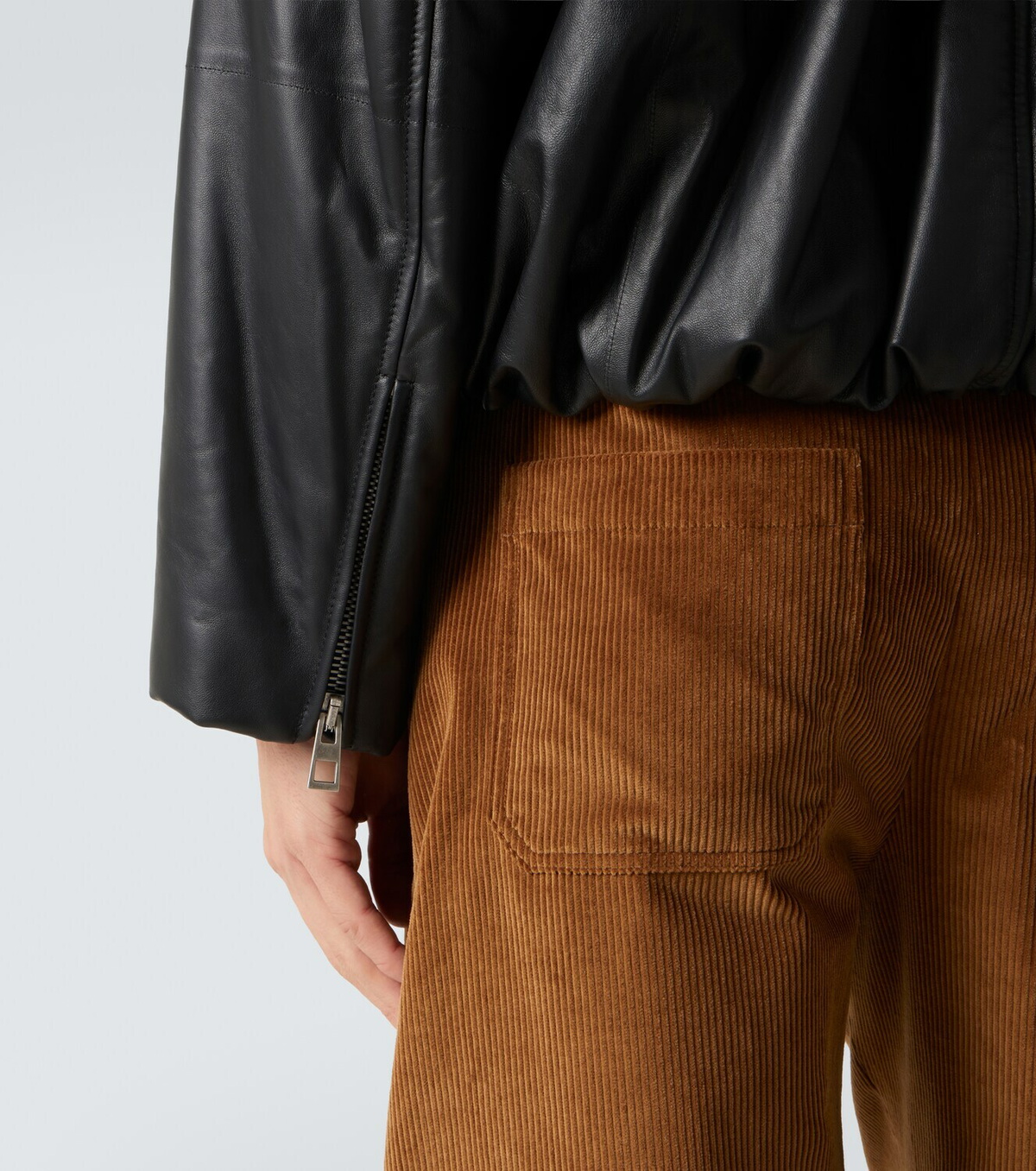 Loewe Balloon leather biker jacket