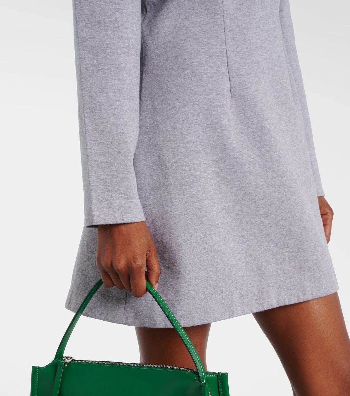 JW Anderson Cotton-blend jersey polo dress