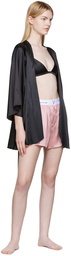 Fleur du Mal Pink Silk Boxer Boy Shorts