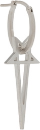 Rick Owens Silver Porterville Pentagram Single Earring
