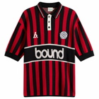 Bound Men's Lancs Knit Football Shirt in Red Stripe