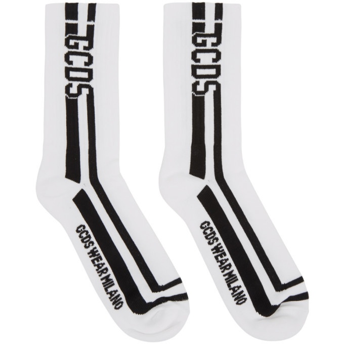 Photo: GCDS White Logo Socks