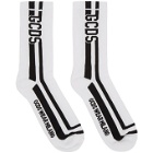 GCDS White Logo Socks