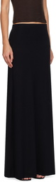LESET Black Lauren Maxi Skirt