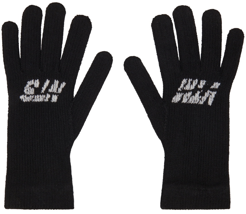 VTMNTS Black Logo Gloves