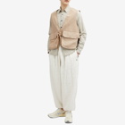 Merely Made Men's Relaxed Quilted Trouser in Off White