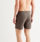 Orlebar Brown - Bulldog X Maho Slim-Fit Mid-Length Jacquard Swim Shorts - Brown