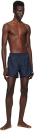 Courrèges Navy Elasticized Swim Shorts