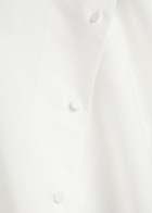 Vince Covered Button Woven Shirt Cream