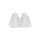 Ermenegildo Zegna White Pelletessuta Triple Stitch Sneakers