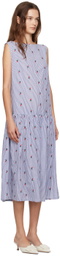 Caro Editions Blue Sonya Midi Dress
