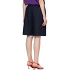 FLORE FLORE Navy Josephine Bermuda Shorts