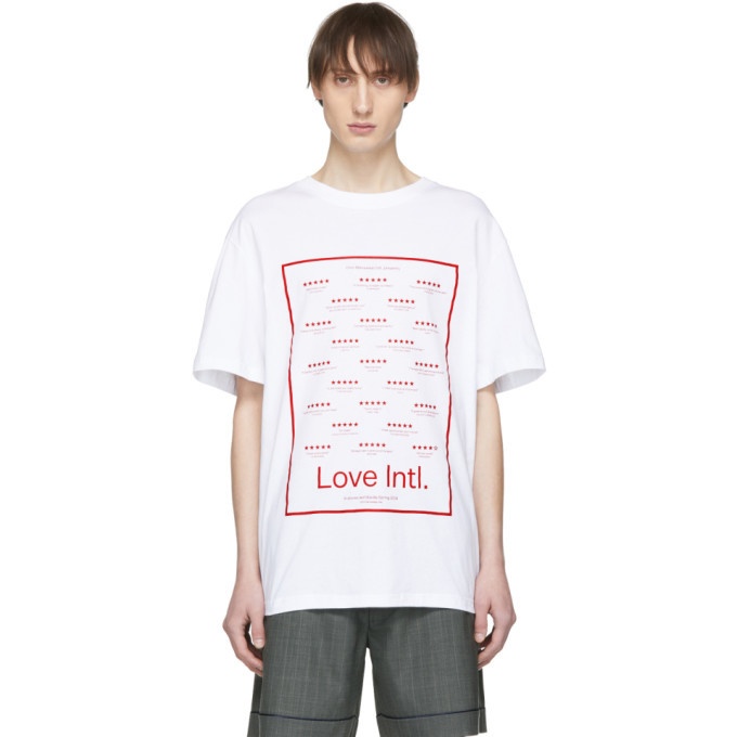 Photo: Chin Mens White Love Intl. T-Shirt