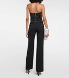 Costarellos Gabra crystal-embellished bustier top