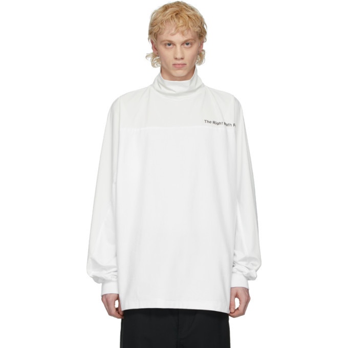 Photo: A. A. Spectrum White and Off-White Road Tee Turtleneck