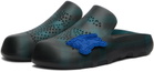 Burberry Blue Stingray Clogs